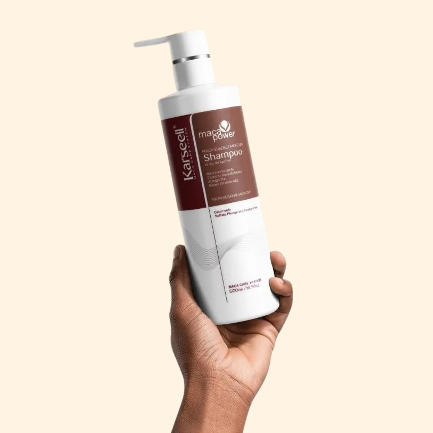 Karseell Maca Power Maca Essence Moisture Kuru ve Yıpranmış Saçlar İçin Onarıcı Şampuan 500 ml