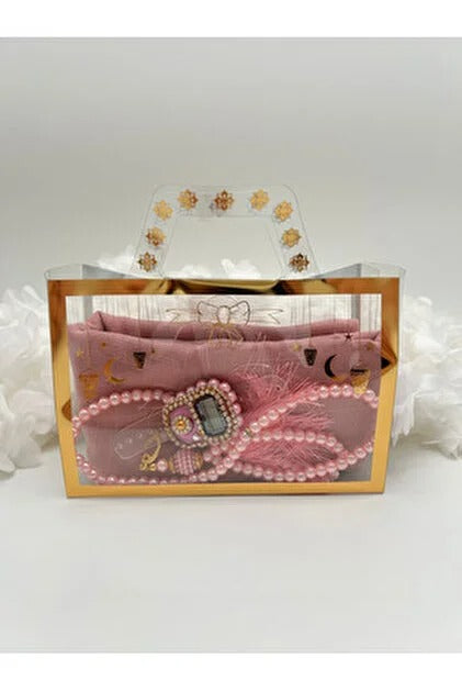 Secdeyuvam™ Hediyelik Şal, Taşlı Zikirmatik Seti