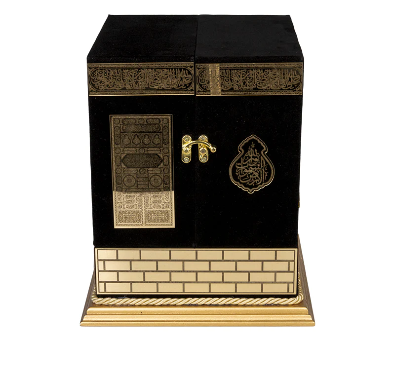 Kâbe Maketi Açılır Set – Kadife Kaplı Kur'an-ı Kerim