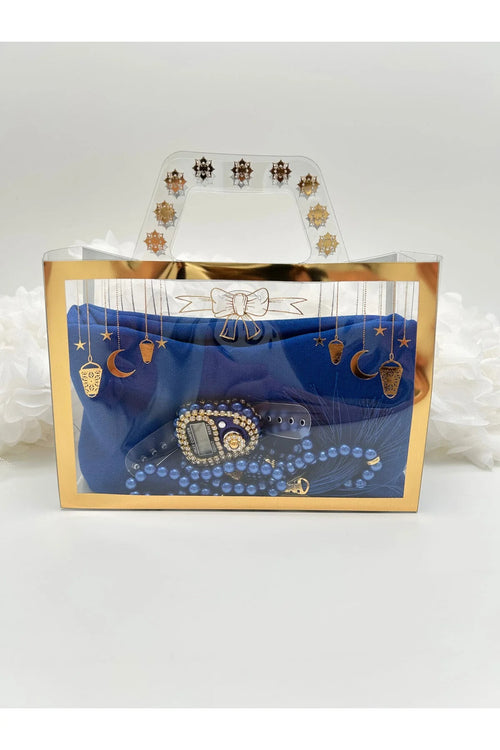 Secdeyuvam™ Hediyelik Şal, Taşlı Zikirmatik Seti