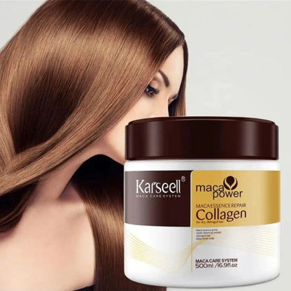 Karseell Maca Power Maca Essence Repair Collagen Yıpranmış Saçlar İçin Onarıcı Saç Maskesi 500 ml